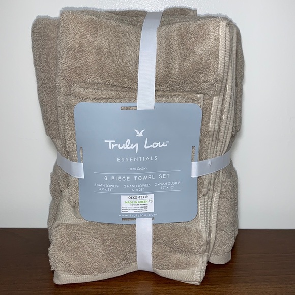 Truly Lou Bath Truly Lou Essentials 0 Cotton Towel Set6piece Poshmark